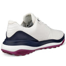 ECCO Golf LT1 Lace Waterproof Spikeless Shoes - White/Marine