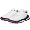 ECCO Golf LT1 Lace Waterproof Spikeless Shoes - White/Marine