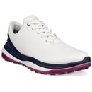 ECCO Golf LT1 Lace Waterproof Spikeless Shoes - White/Marine