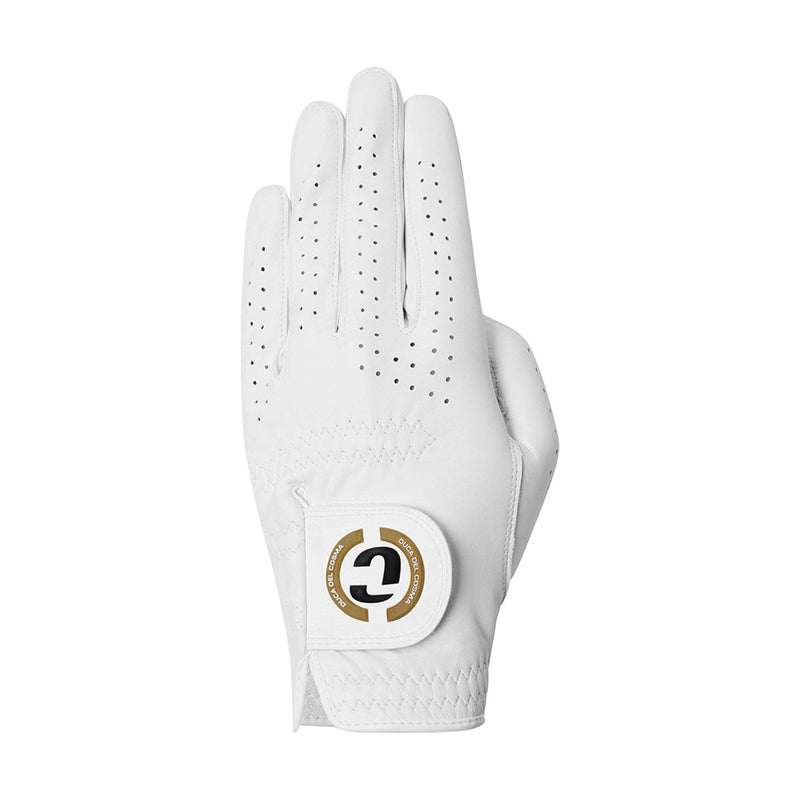 Duca Del Cosma Elite Pro Fontana Cabretta Leather Golf Glove - White
