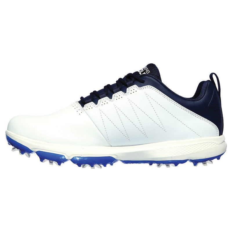 Skechers GO GOLF PRO 4 Waterproof Spiked Shoes - White/Navy