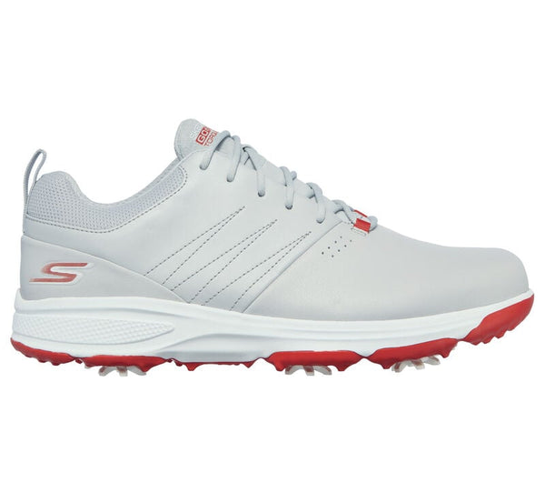Skechers GO GOLF Torque Pro Spiked Shoes - Grey/Red