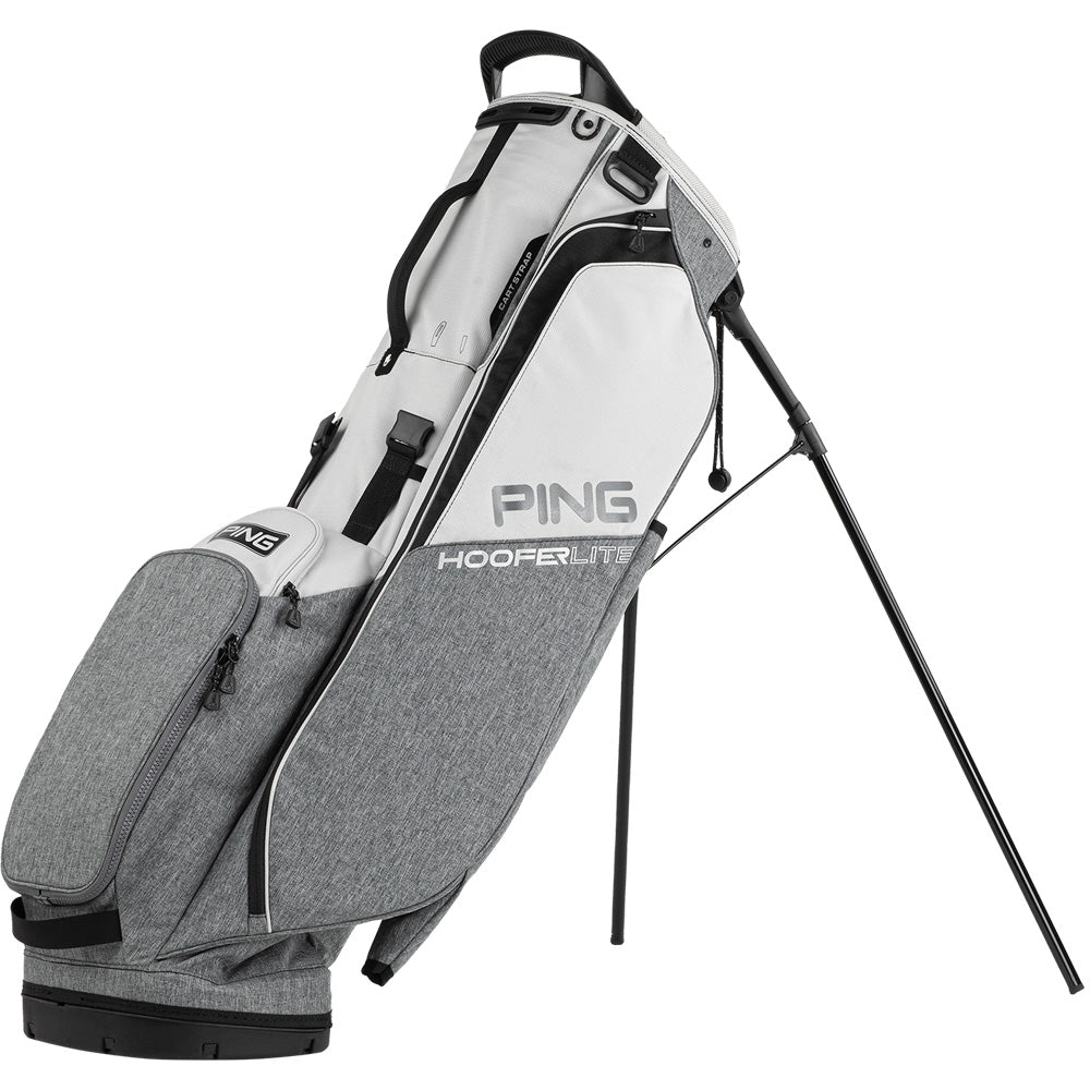 Ping Hooferlite 231 Golf Stand Bag - Heather Grey/Platinum/Black Ping Hooferlite 231 Golf Stand Bag - Heather Grey/Platinum/Black