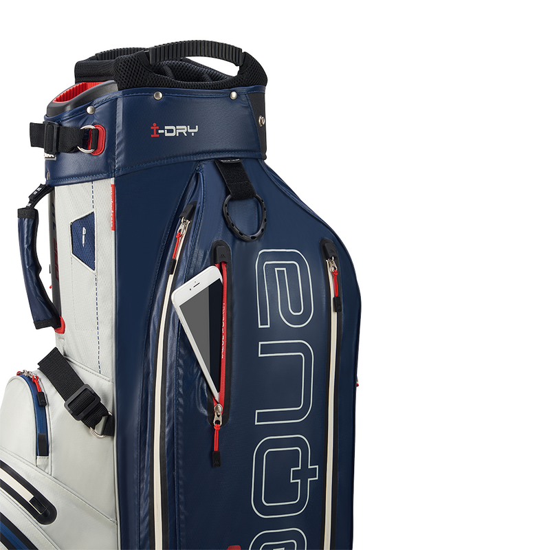 Big Max Aqua Sport 360 Waterproof Cart Bag - Off White/Navy/Red