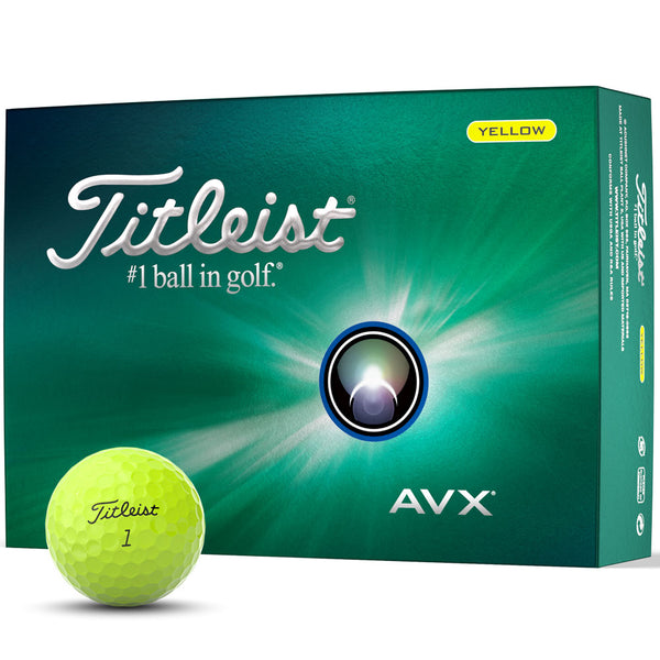 Titleist AVX Golf Balls - Yellow - 12 Pack