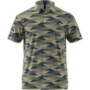 adidas Ultimate365 Speed Stripe Polo Shirt - Collegiate Navy/Powder Yellow