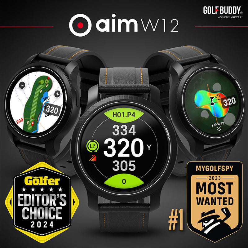 GOLFBUDDY Aim W12 Golf GPS Smart Watch