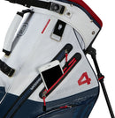 Big Max Aqua Hybrid 4 Waterproof Stand Bag - Navy/White/Red