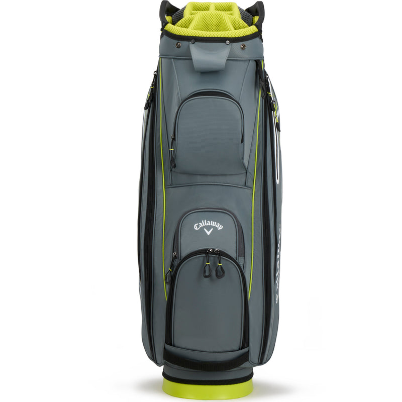 Callaway Chev 14 Plus Cart Bag - Charcoal/Flo Yellow