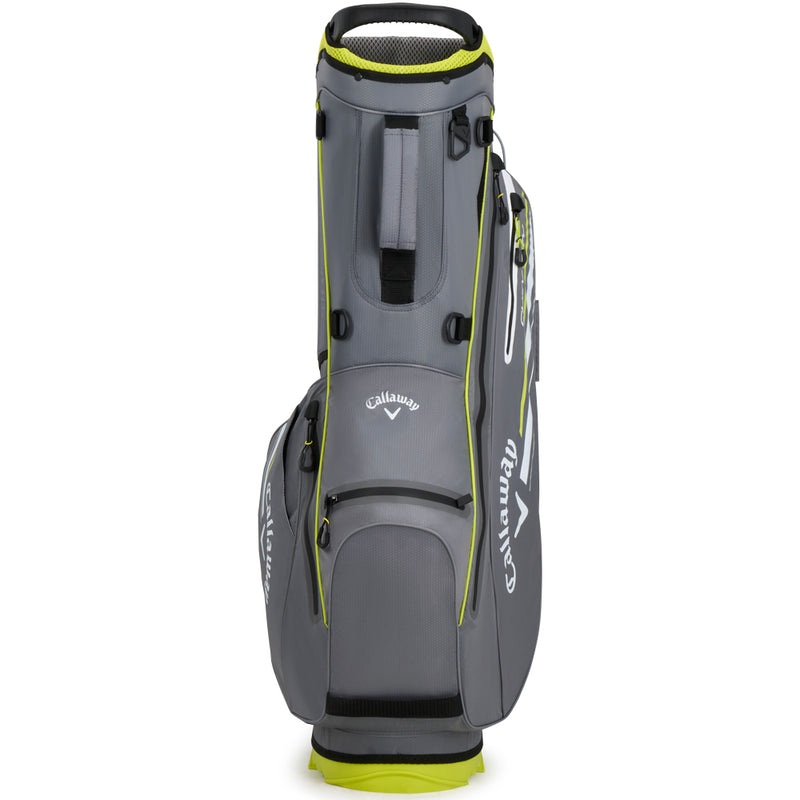Callaway Chev Dry Waterproof Stand Bag - Charcoal/Florescent Yellow