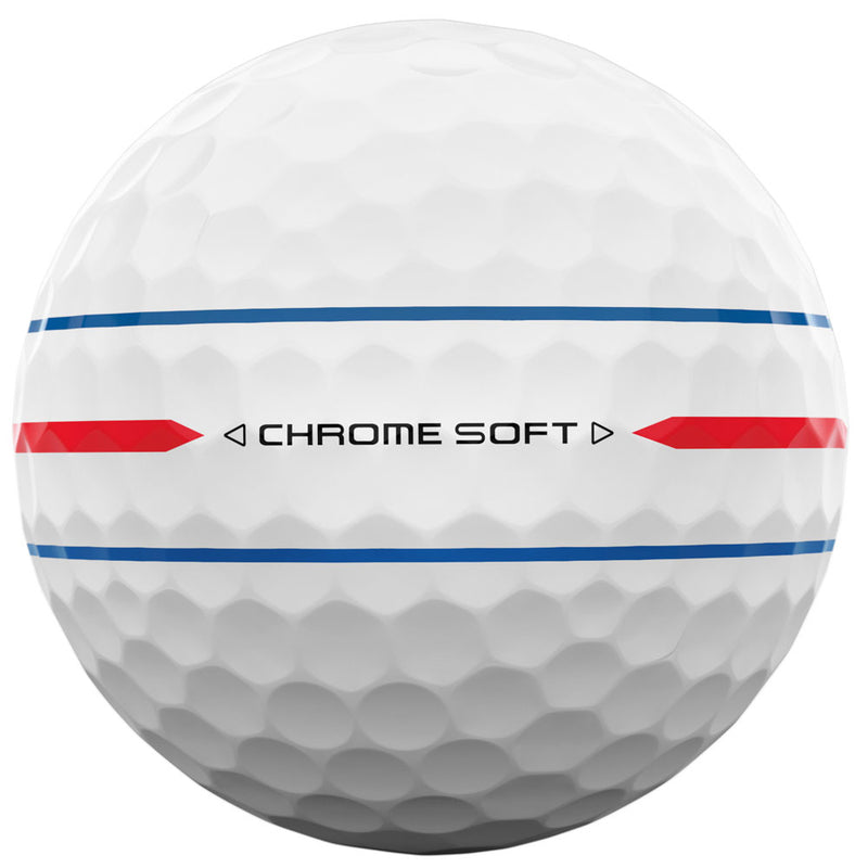 Callaway Chrome Soft 360 Triple Track Golf Balls - White - 12 Pack