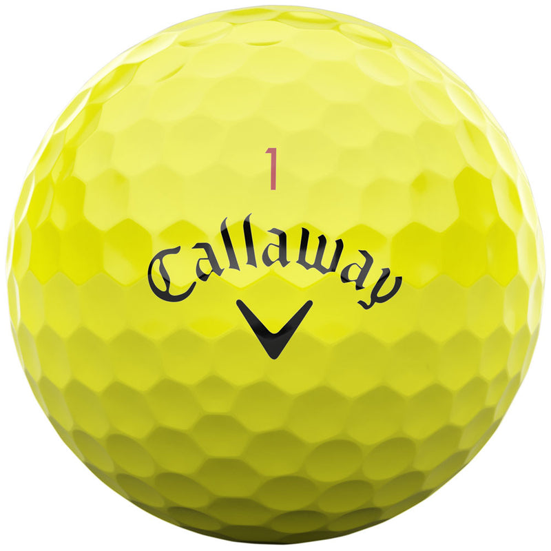 Callaway Chrome Tour Golf Balls - Yellow - 12 Pack