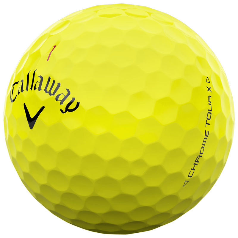 Callaway Chrome Tour X Golf Balls - Yellow - 12 Pack