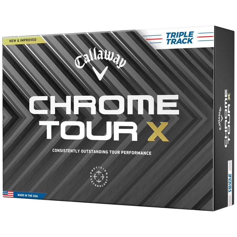 Callaway Chrome Tour X Triple Track Golf Balls - White - 4 For 3 Dozen