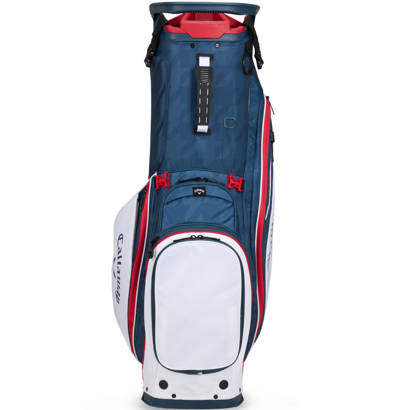 Callaway Fairway 14 Stand Bag - Navy Houndstooth/White/Red