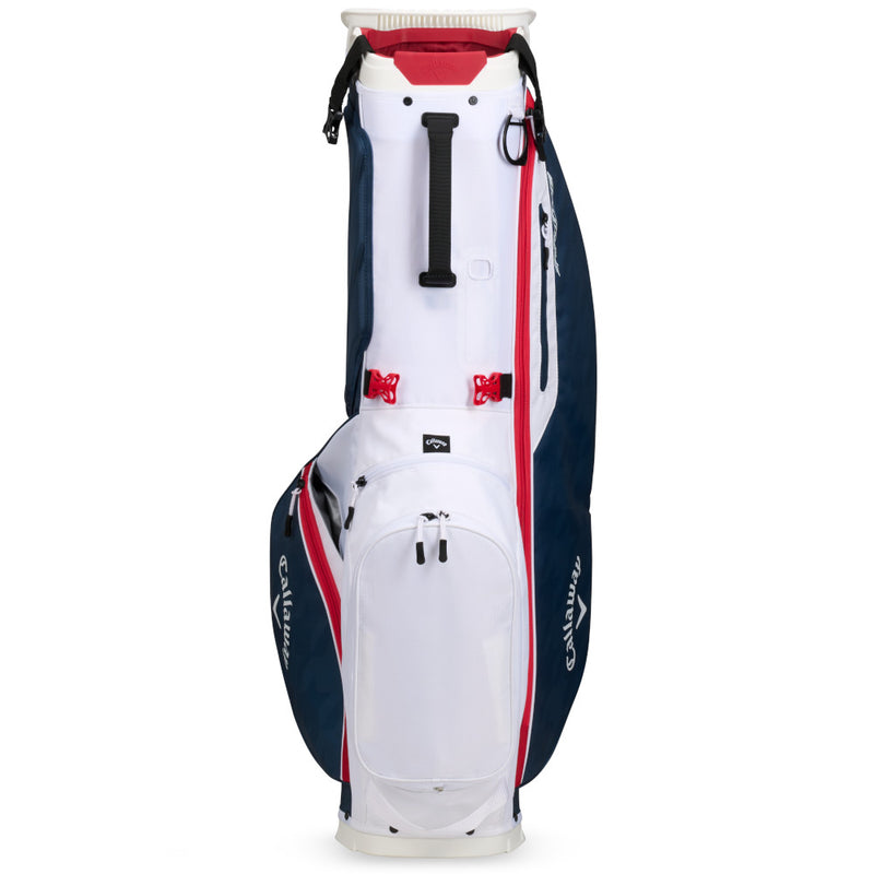 Callaway Fairway C Stand Bag - White/Navy Houndstooth/Red