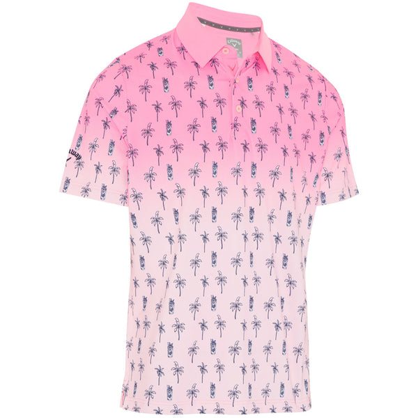 Callaway Mojito Ombre Polo Shirt - Candy Pink