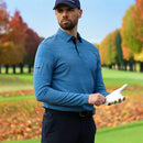 Ping Creek Polo Shirt - Tidal Blue Melange