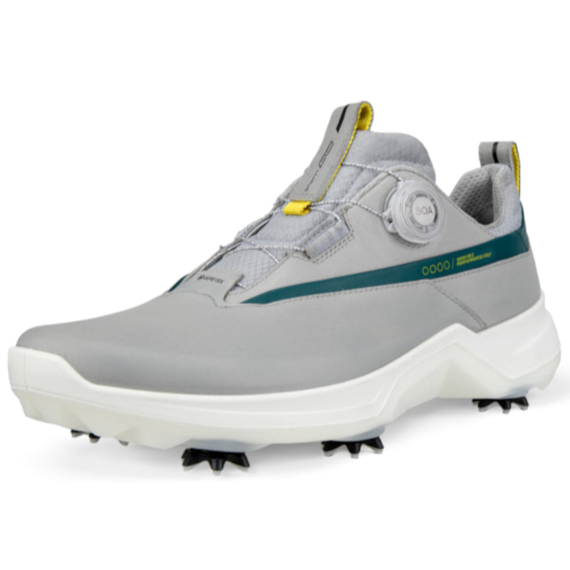 ECCO Golf Biom G5 BOA Spiked Waterproof Shoes - Concrete/Baygreen