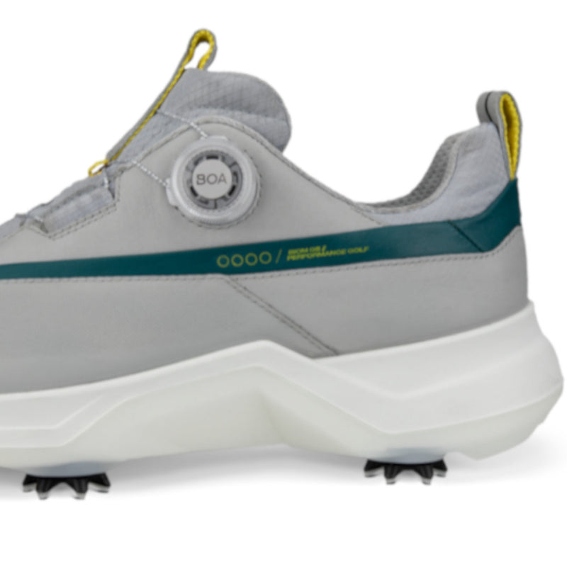ECCO Golf Biom G5 BOA Spiked Waterproof Shoes - Concrete/Baygreen