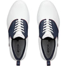 ECCO Golf S-Casual Hybrid Spikeless Waterproof Shoes - White/Marine