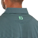 FootJoy Triple Pinstripe Lisle Polo Shirt - Navy