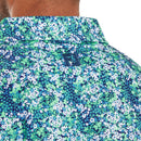 FootJoy Garden Print Lisle Polo Shirt - Navy