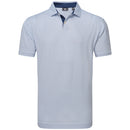 FootJoy Irongate Print Lisle Polo Shirt - White/Navy
