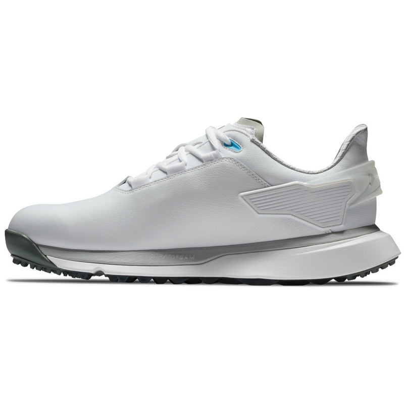 FootJoy Pro SLX Mens Spikeless Waterproof Shoes - White/White/Grey