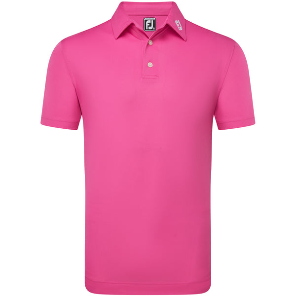 FootJoy Stretch Pique Solid Athletic Polo Shirt - Hot Pink