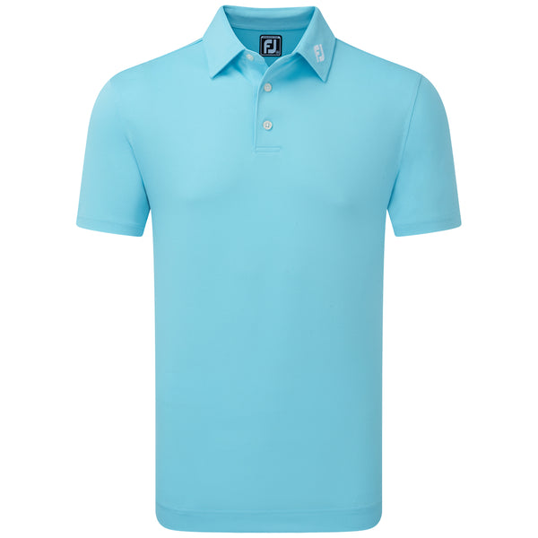 FootJoy Stretch Pique Solid Polo Shirt - Riviera Blue