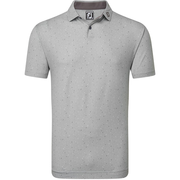 FootJoy Tweed Texture Pique Polo Shirt - Grey Cliff