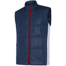 Galvin Green Lennox Windproof Water Resistant Gilet - Navy/White/Red