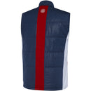 Galvin Green Lennox Windproof Water Resistant Gilet - Navy/White/Red