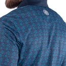 Galvin Green Miracle Polo Shirt - Aqua/Navy