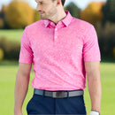 Ping Geo-Camo Polo Shirt - Ultra Pink