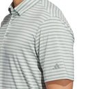 adidas Ultimate365 Stripe Polo Shirt - Silver Green/Wonder Silver
