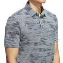 adidas Ultimate365 Textured Polo Shirt - Wonder Silver/Collegiate Navy