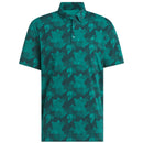 adidas Go-To Printed Polo Shirt - Pure Teal/Aurora Ivy