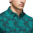 adidas Go-To Printed Polo Shirt - Pure Teal/Aurora Ivy