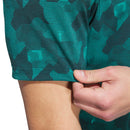 adidas Go-To Printed Polo Shirt - Pure Teal/Aurora Ivy