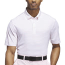 adidas Ultimate365 Stripe Polo Shirt - Clear Pink/White