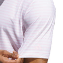 adidas Ultimate365 Stripe Polo Shirt - Clear Pink/White