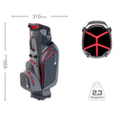 Motocaddy Hydroflex Waterproof Stand Bag - Charcoal/Lime