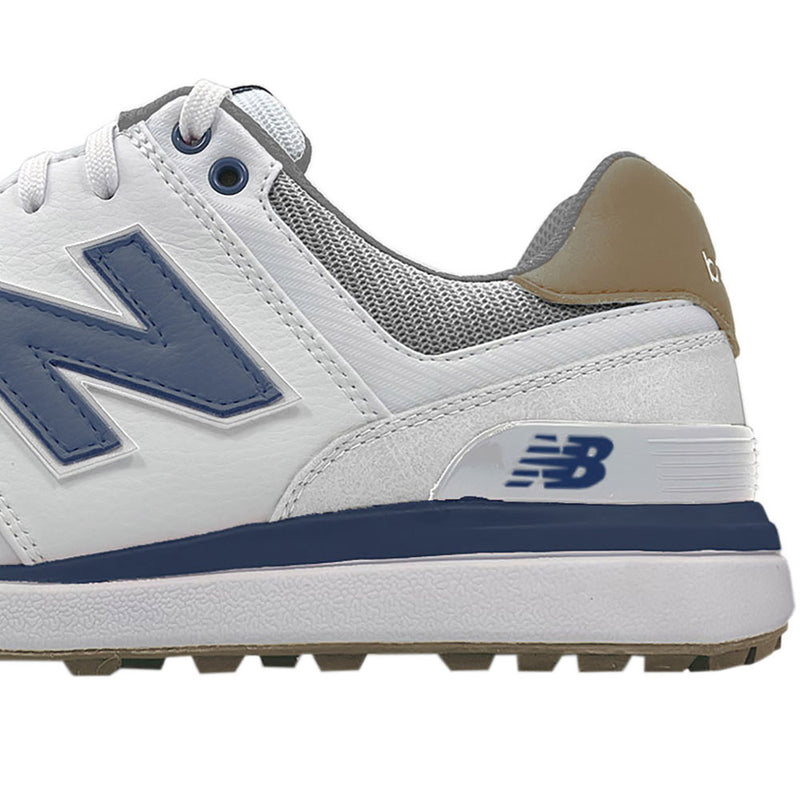 New Balance 574 Greens V2 Spikeless Shoes - White/Navy