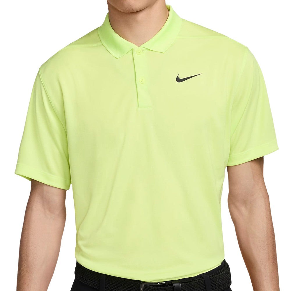 Nike Dri FIT Victory Polo Shirt Light Lemon Twist Black