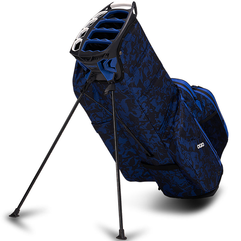 OGIO Golf All Elements Waterproof Stand Bag - Blue Floral Abstract