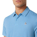 Original Penguin Pete’s Bowtie Print Polo Shirt - Blue Grotto