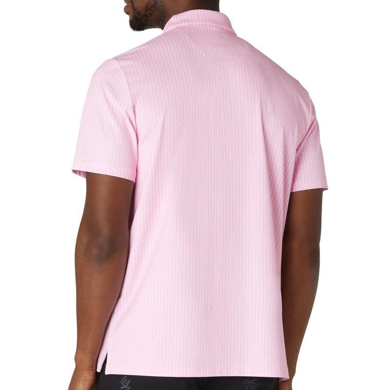 Original Penguin All Over Pete Print Sleeve Polo Shirt - Gelato Pink