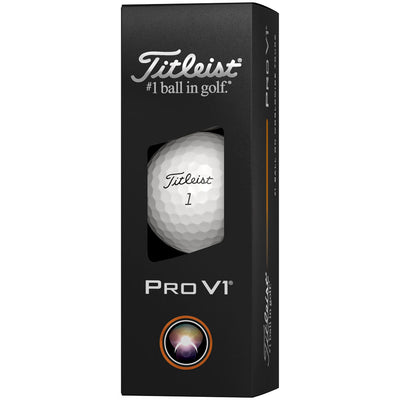 Titleist Pro V1 Golf Balls - White - 3-Ball Sleeve